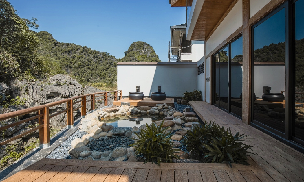 Quy trình tắm onsen chuẩn Nhật được thiết kế trong từng căn biệt thự Sun Onsen Village - Limited Edition. Ảnh Sun Property.