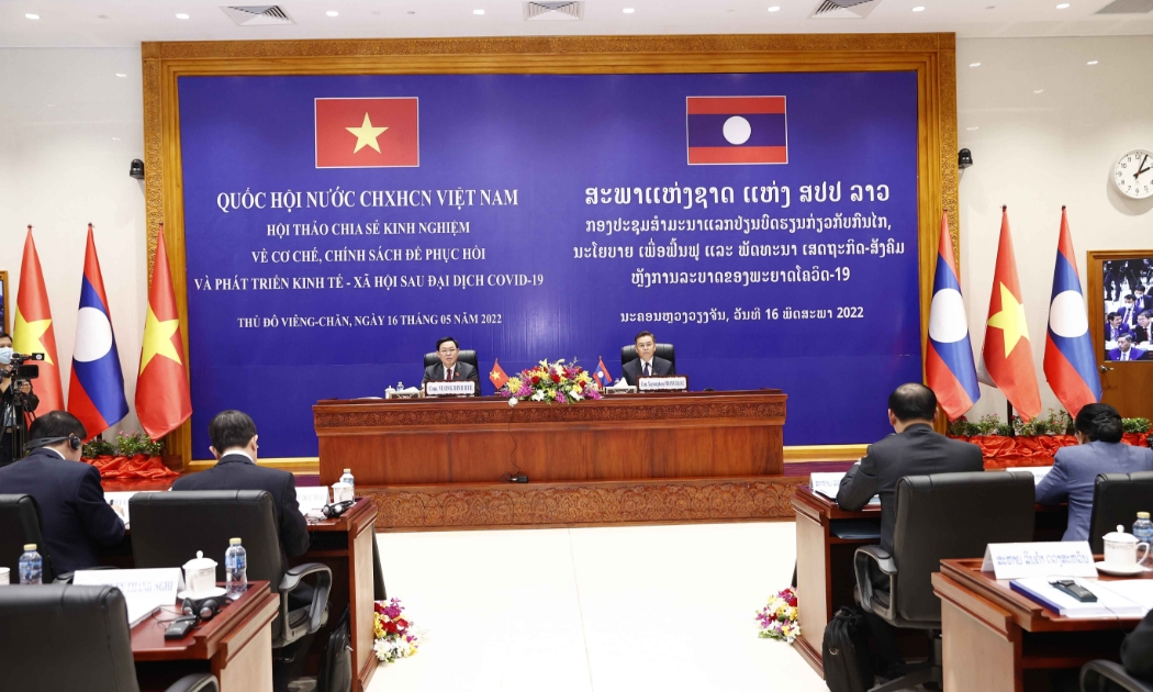 Toàn cảnh Hội thảo chia sẻ kinh nghiệm về cơ chế, chính sách để phục hồi và phát triển kinh tế, xã hội sau đại dịch Covid-19.