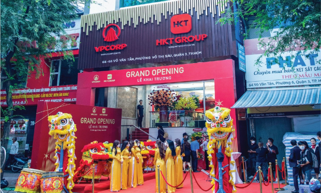 Lễ khai trương VPCorp và HKT Group tại trụ sở 66 - 68 Võ Văn Tần, quận 3, Tp.HCM.