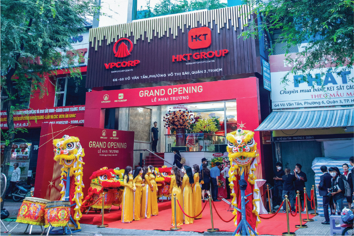 Lễ khai trương VPCorp và HKT Group tại trụ sở 66 - 68 Võ Văn Tần, quận 3, Tp.HCM.