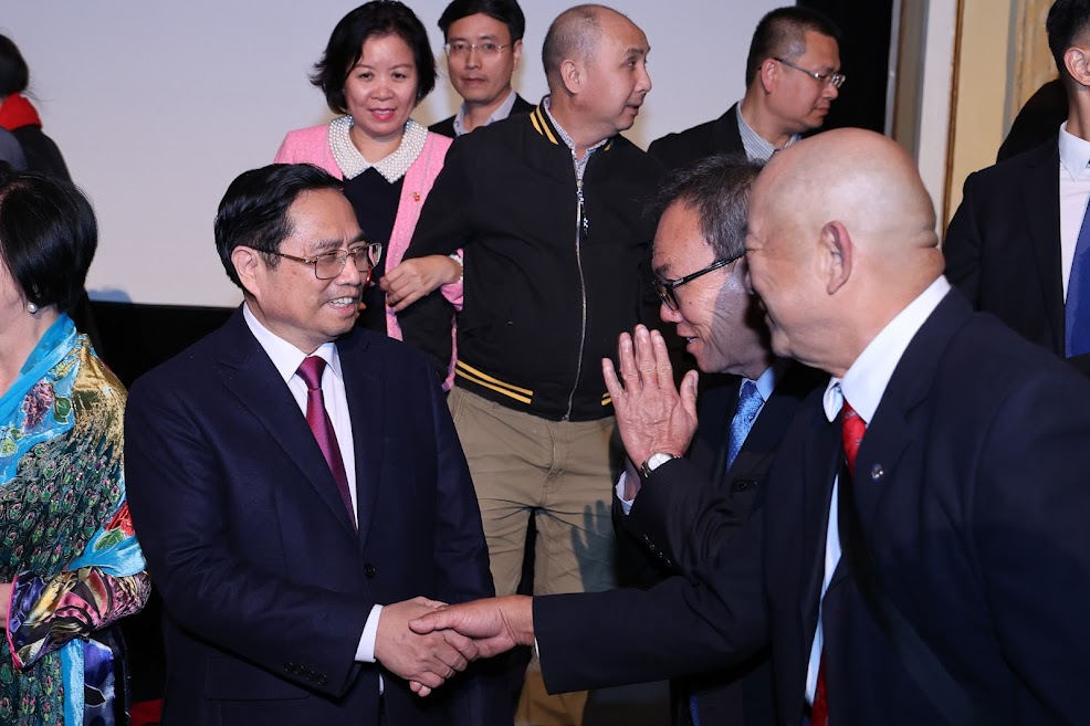 Thủ tướng ghi nhận, đánh giá cao những đóng góp của bà con Việt kiều nói chung và kiều bào tại Mỹ nói riêng vào những thành tựu chung của đất nước, vào quan hệ Việt Nam-Hoa Kỳ - Ảnh: VGP.