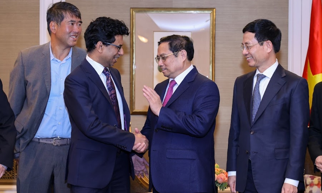 Thủ tướng Phạm Minh Chính đã tiếp ông Sandy Gupta, Phó Chủ tịch, Giám đốc phụ trách khu vực châu Á-Thái Bình Dương - Ảnh: VGP