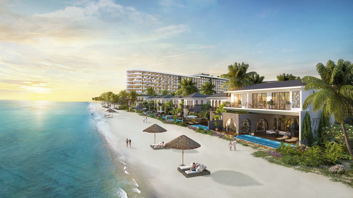 Grand Mercure Hoi An tọa lạc trên vị trí hiếm hoi còn sót lại bên bãi biển An Bàng.
