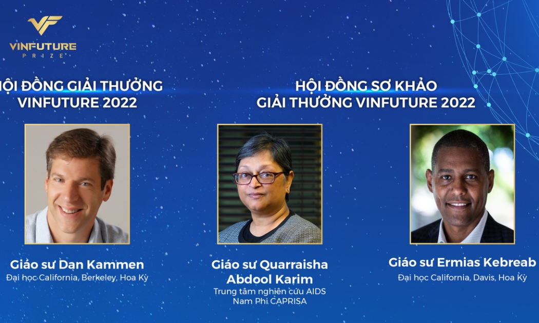 Ba thành viên mới lần đầu tiên góp mặt trong các Hội đồng khoa học của Giải thưởng VinFuture 2022.