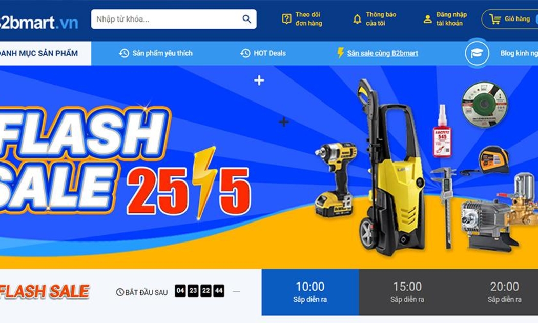 Sàn thương mại điện tử B2bmart tung loạt ưu đãi khủng dịp Flash Sale 25/5 (Nguồn: B2bmart.vn).