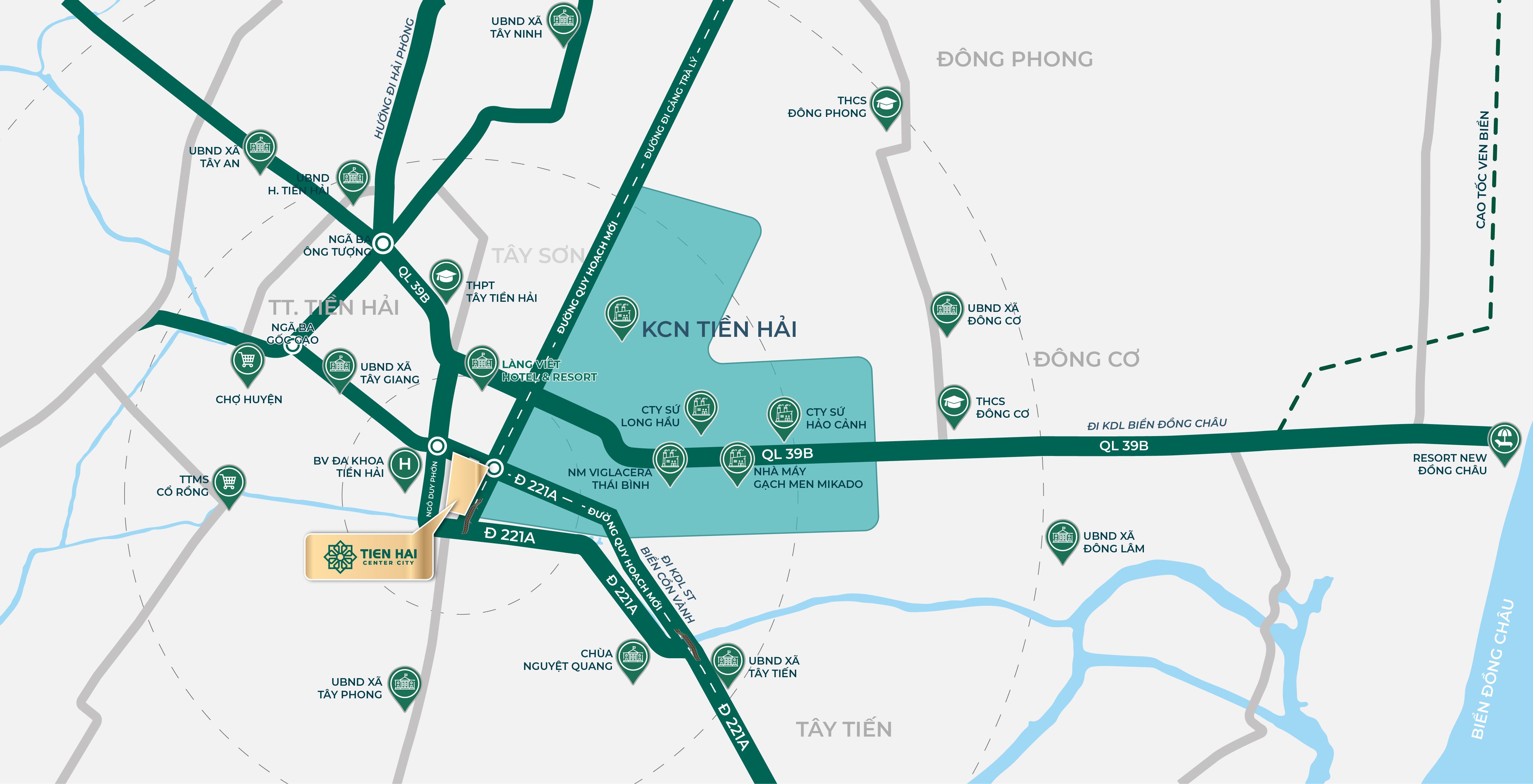 Tiền Hải tập trung nhiều khu công nghiệp lớn trong đó có khu công nghiệp Tiền Hải 466 ha lớn nhất Thái Bình.