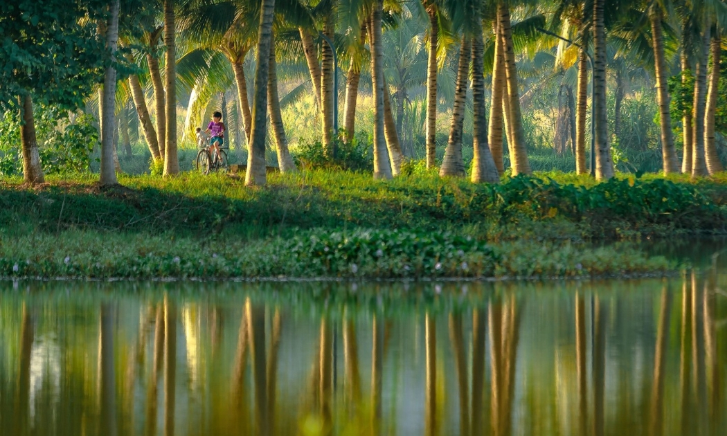Không gian sống xanh giúp trẻ em vui vẻ hơn.