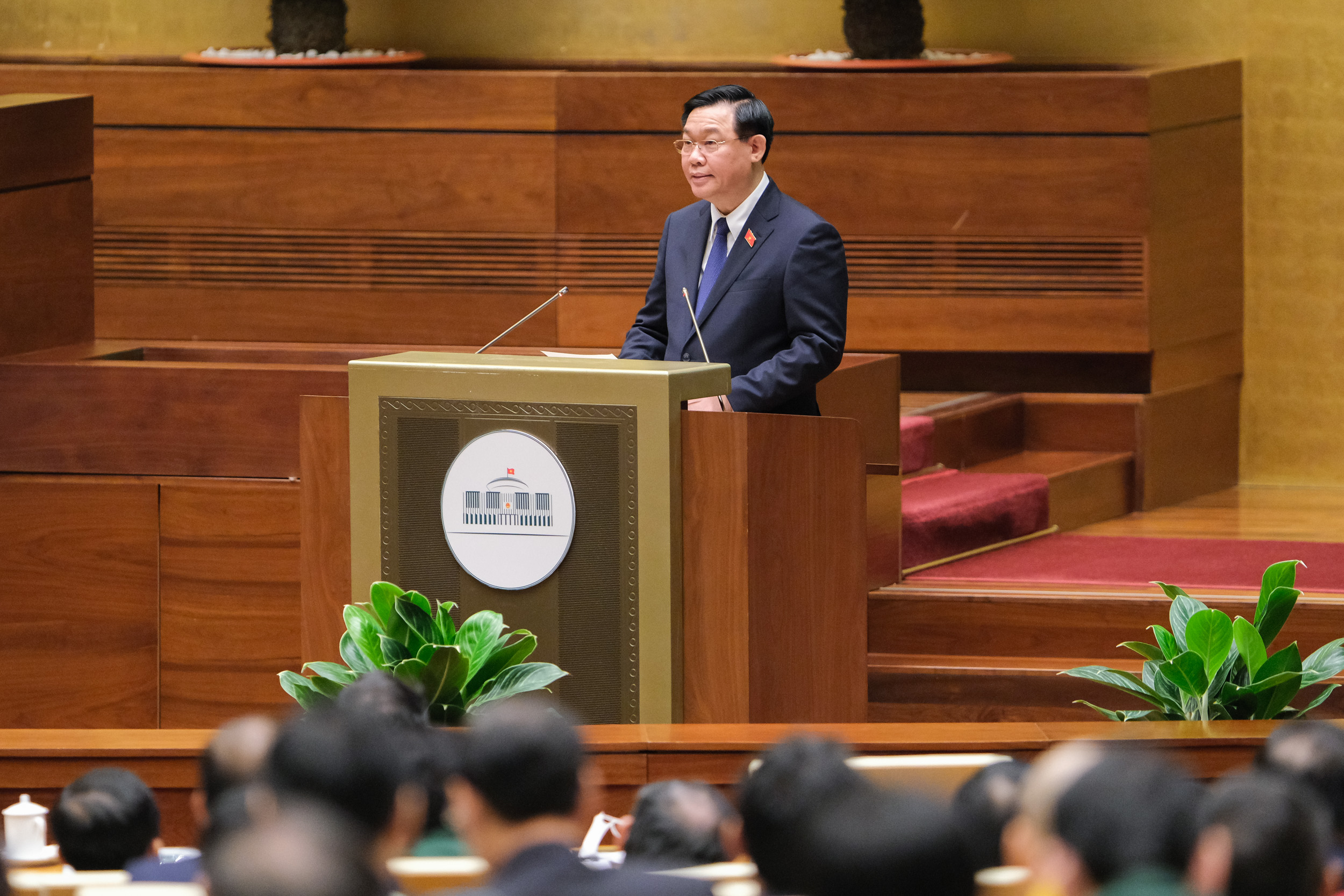 Chủ tịch Quốc hội lưu &yacute; về&nbsp;bất ổn của thị trường tiền tệ, chứng kho&aacute;n, tr&aacute;i phiếu v&agrave; bất động sản - Ảnh: Quochoi.vn