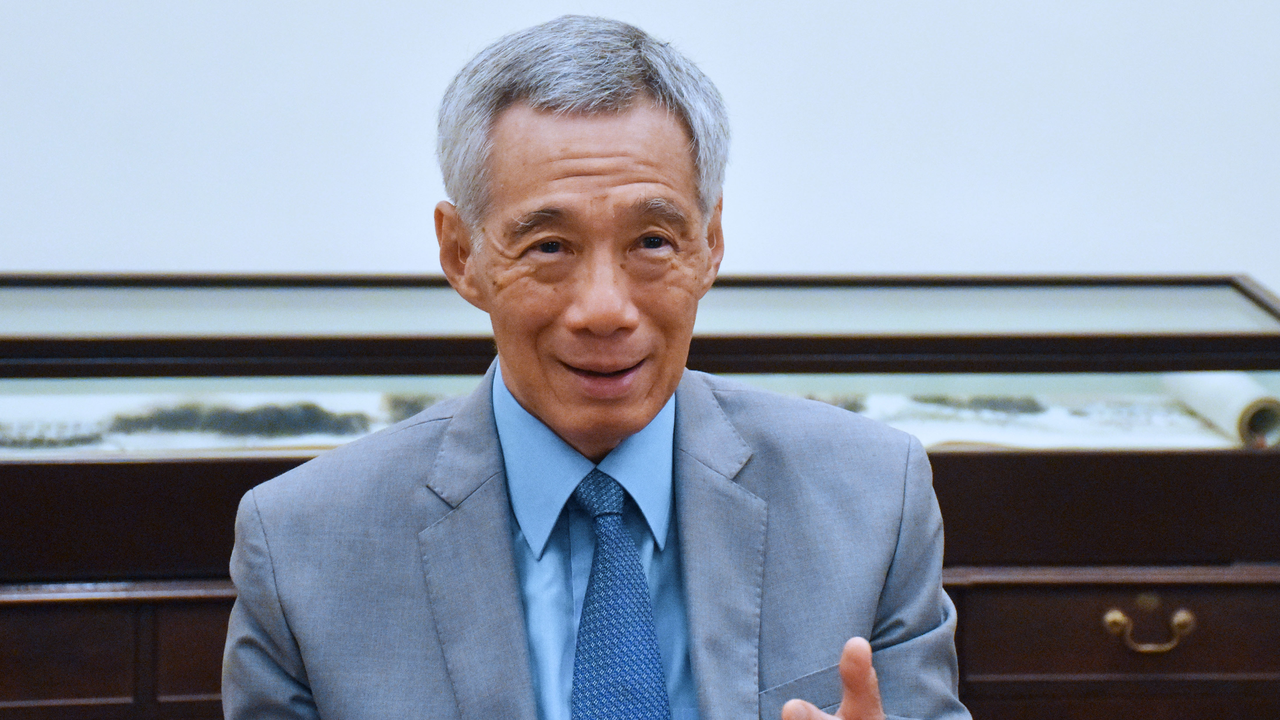 Thủ tướng Singapore Lý Hiển Long trong cuộc phỏng vấn độc quyền với Nikkei Asia ngày 20/5 - Ảnh: Nikkei Asia