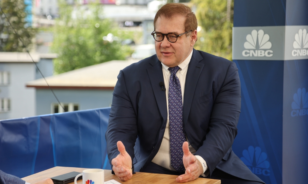 Scott Minerd, Giám đốc đầu tư toàn cầu của Guggenheim Partners LLC, tại WEF, Davos, Thụy Sĩ ngày 23/5 - Ảnh: CNBC