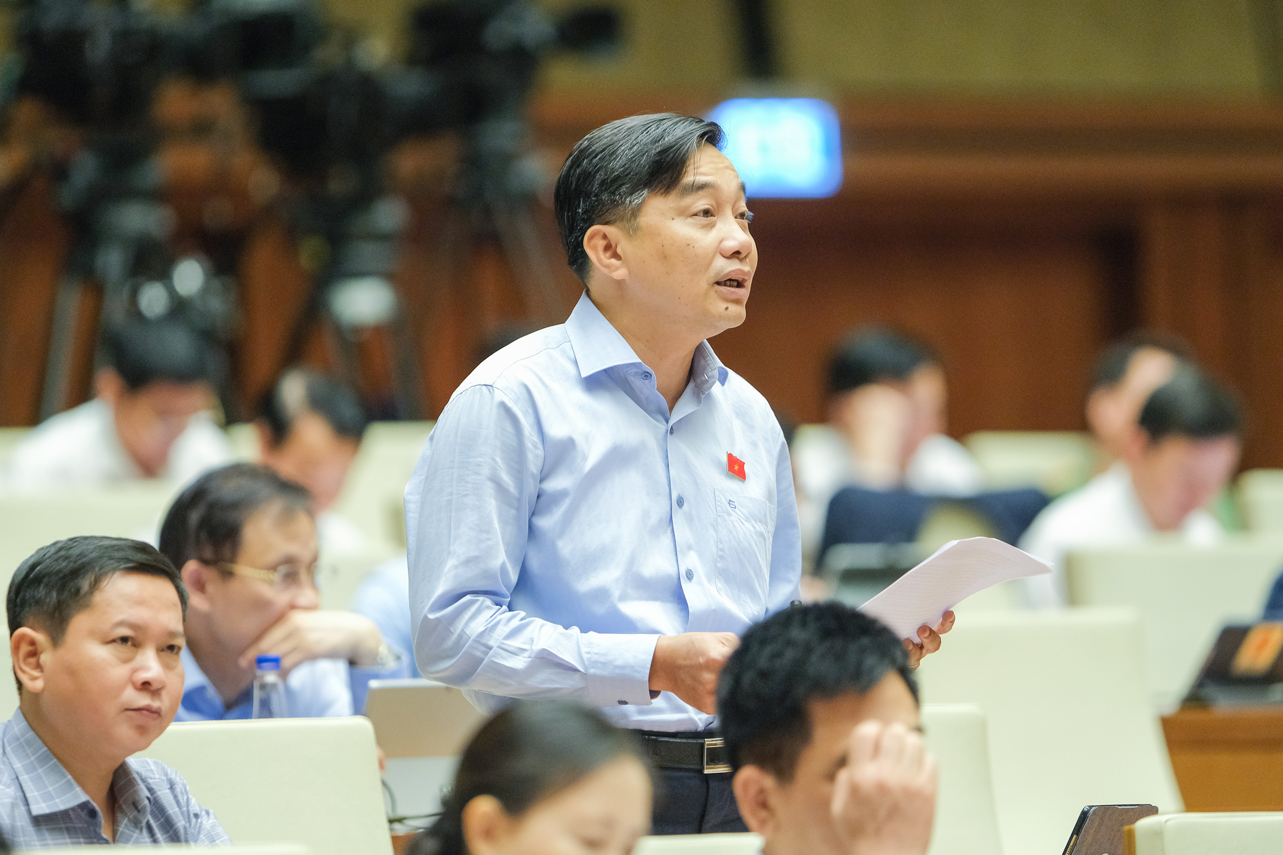 Đại biểu Nguyễn Minh Sơn – Đoàn Đại biểu Quốc hội tỉnh Tiền Giang - Ảnh: Quochoi.vn