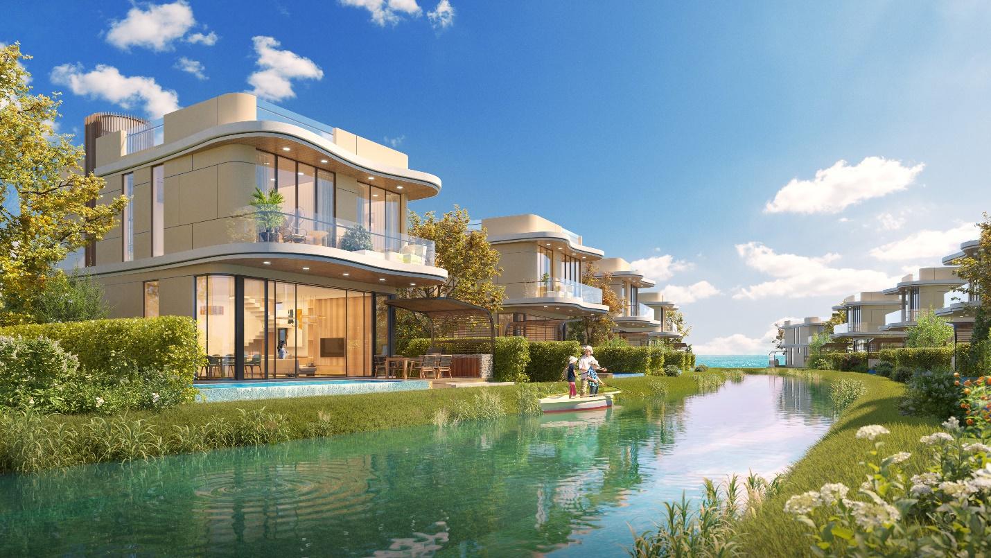 Sống wellness luxury với những ngôi nhà bao bọc bởi vị thế thủy bao cùng 16 cụm tiện ích chuẩn quốc tế.