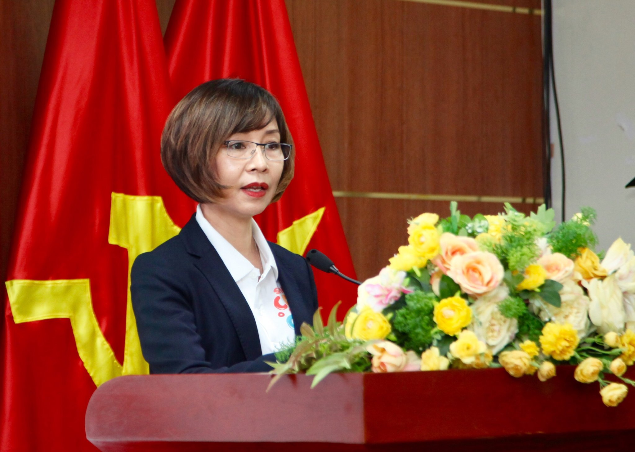 Bà Tina Nguyễn, Tổng giám đốc Generali Việt Nam. Ảnh - Mạnh Dũng. 