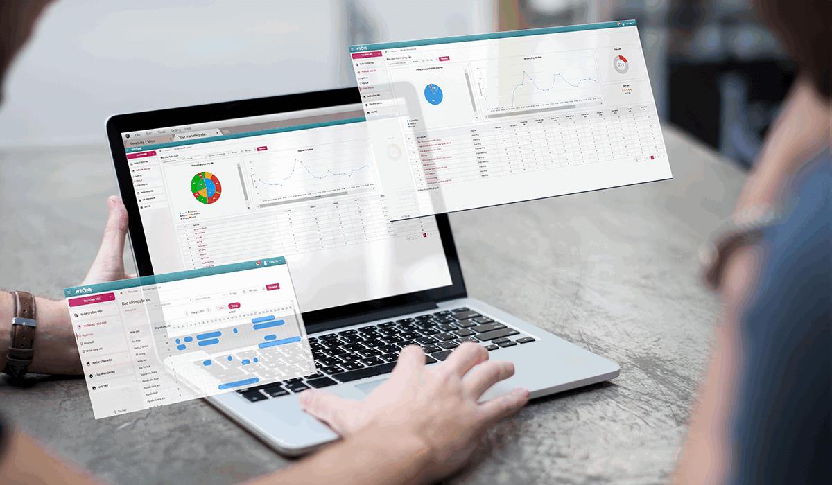 Hệ thống tự động ho&aacute; doanh nghiệp WEONE số h&oacute;a mọi quy tr&igrave;nh thủ tục, đẩy nhanh thống k&ecirc;, b&aacute;o c&aacute;o, nhắc nhở,chuyển giao.