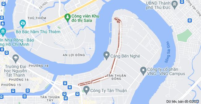 Đường Bến Nghé là một trong những cung đường huyết mạch tại “bán đảo” phường Tân Thuận Đông, quận 7.