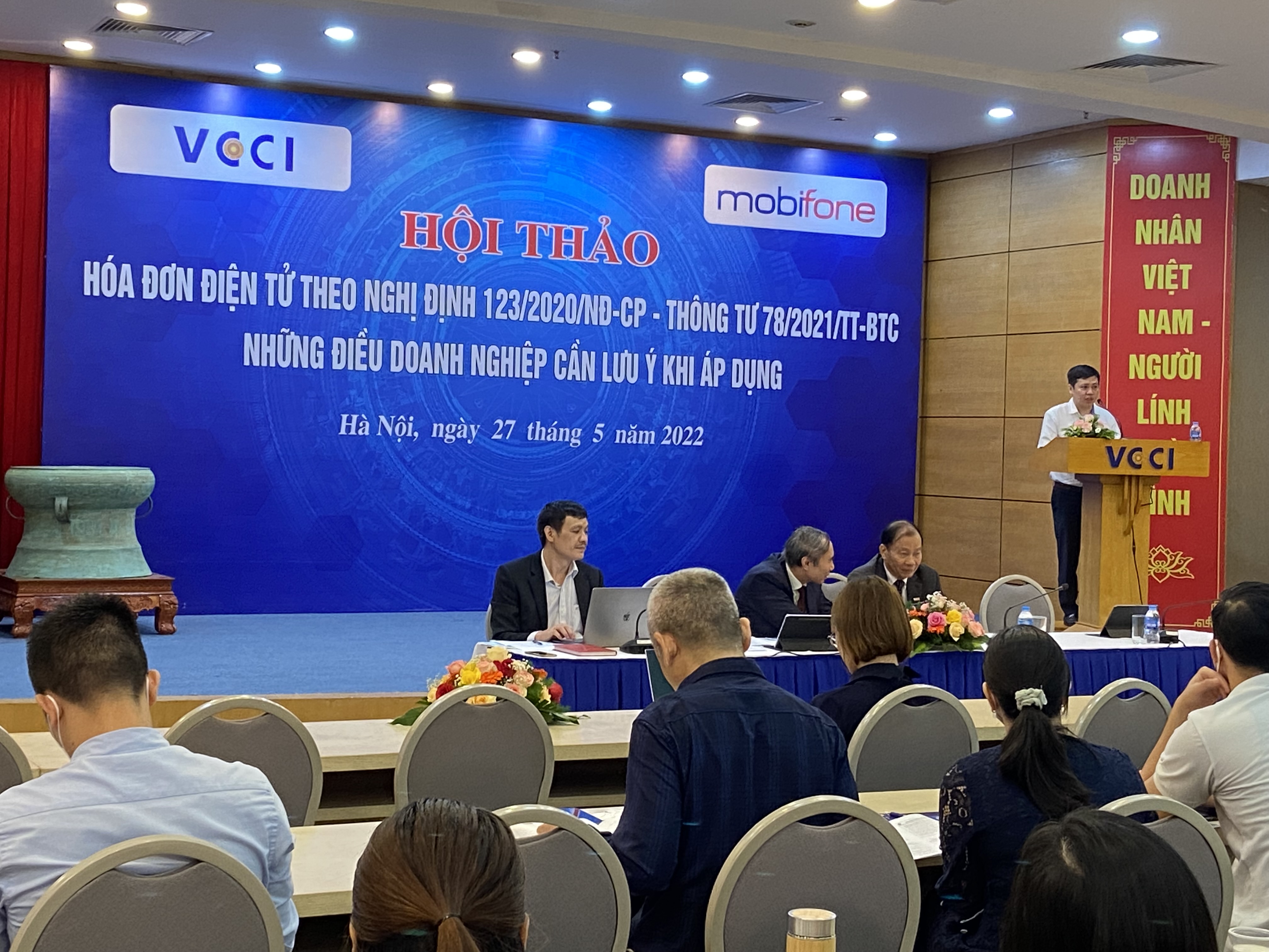 Hội thảo “Hoá đơn điện tử theo Nghị định 123/2020 và Thông tư số 78/2021 – Những điều doanh nghiệp cần lưu ý khi áp dụng”.