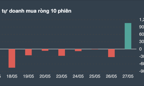 Nhóm bán lẻ tăng rực rỡ, tự doanh tiếp tục gom vào