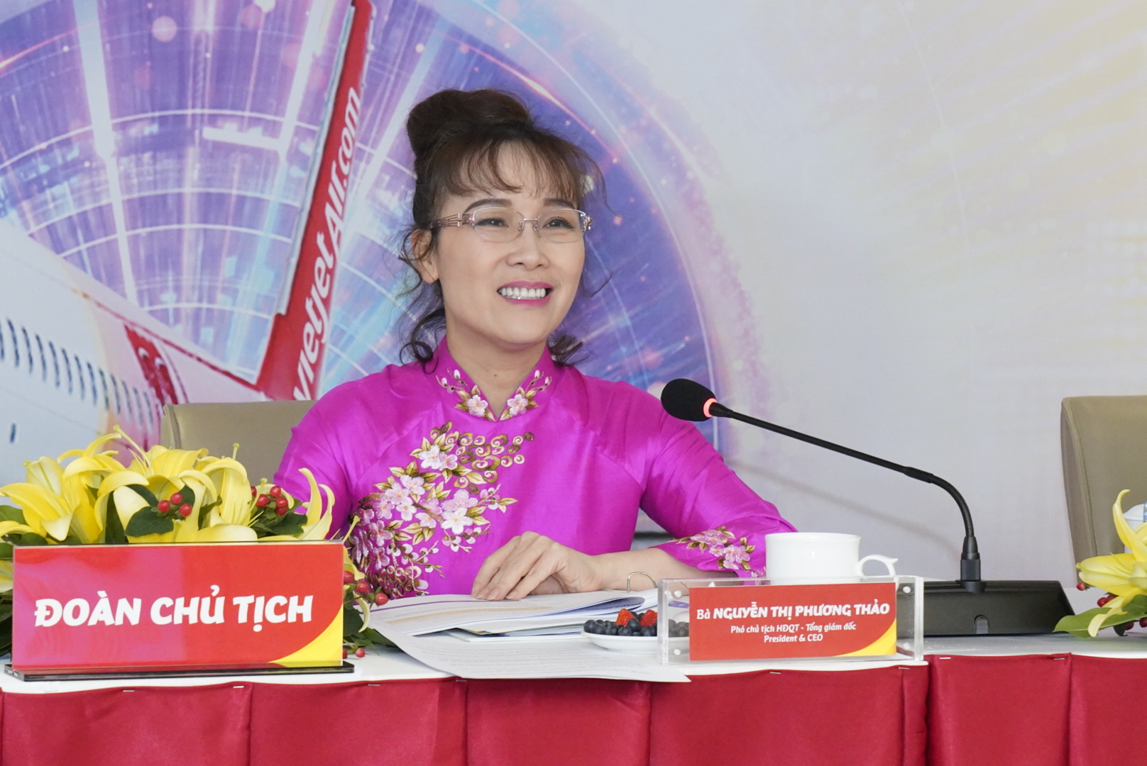Thành viên HĐQT Vietjet nhiệm kỳ 2022-2027 ra mắt ( ảnh N.Q).