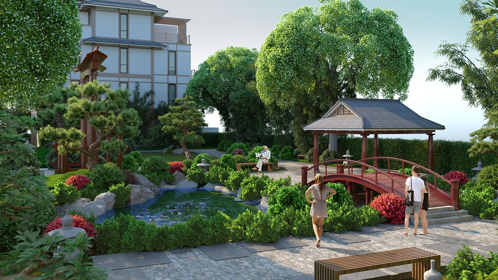 Ngay b&ecirc;n cạnh tuyến phố giao thương sầm uất l&agrave; C&ocirc;ng vi&ecirc;n Mặt trời - điểm dừng ch&acirc;n l&yacute; tưởng cho du kh&aacute;ch.