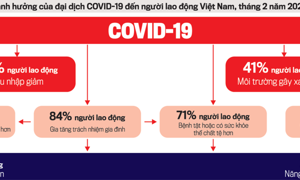 Những ảnh hưởng của dịch Covid-19 đến lao động Việt Nam, tháng 2/2022.