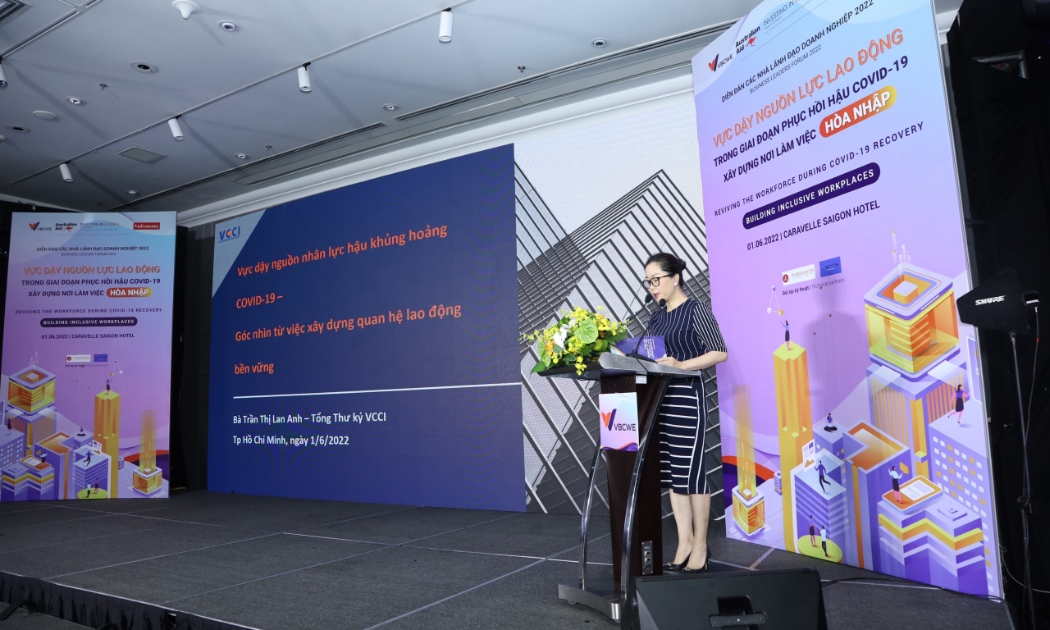 Bà Trần Thị Lan Anh, Tổng thư ký Liên đoàn Thương mại và Công nghiệp Việt Nam (VCCI)
