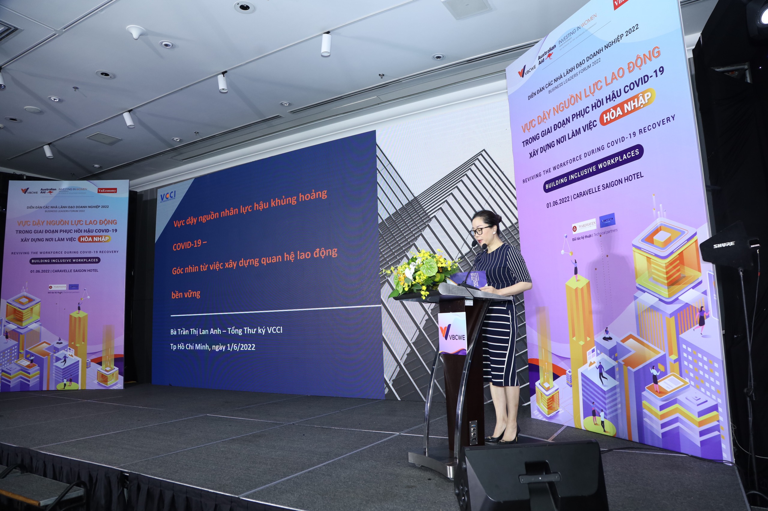 Bà Trần Thị Lan Anh, Tổng thư ký Liên đoàn Thương mại và Công nghiệp Việt Nam (VCCI)