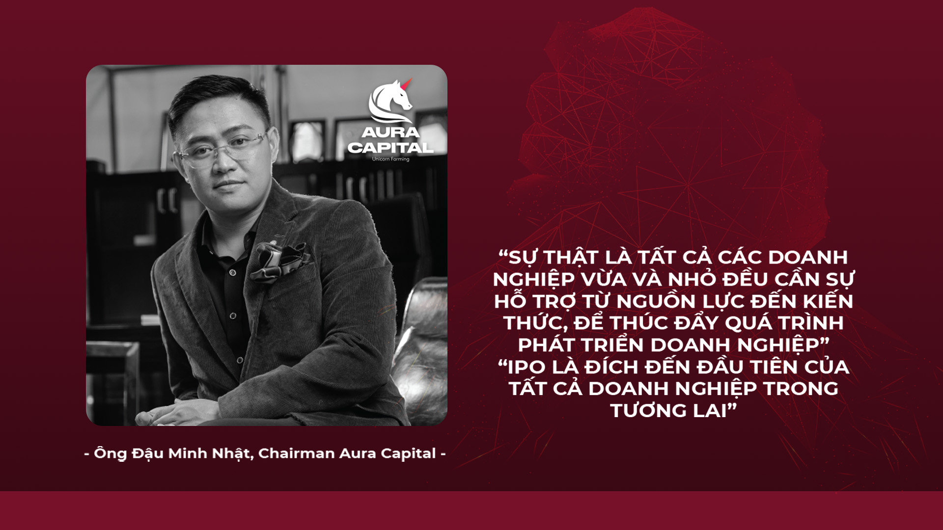 Ông Đậu Minh Nhật, chủ tịch Aura Capital.