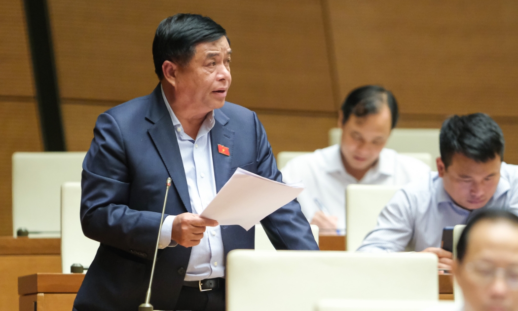 Bộ trưởng Bộ Kế hoạch và Đầu tư Nguyễn Chí Dũng - Ảnh: Quochoi.vn