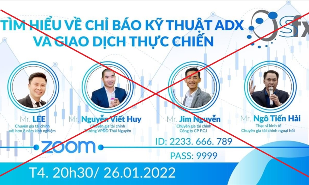 Hình ảnh quảng cáo trên sàn SFX (Hình ảnh: BCA).