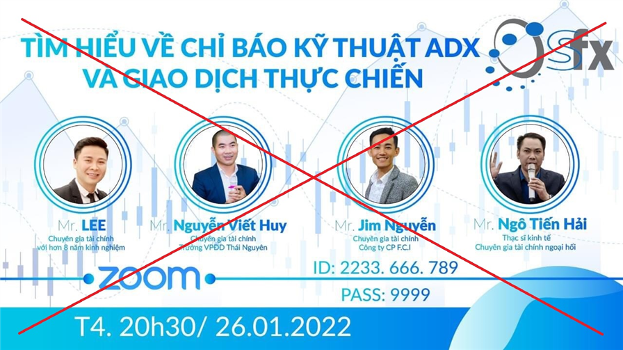 Hình ảnh quảng cáo trên sàn SFX (Hình ảnh: BCA).