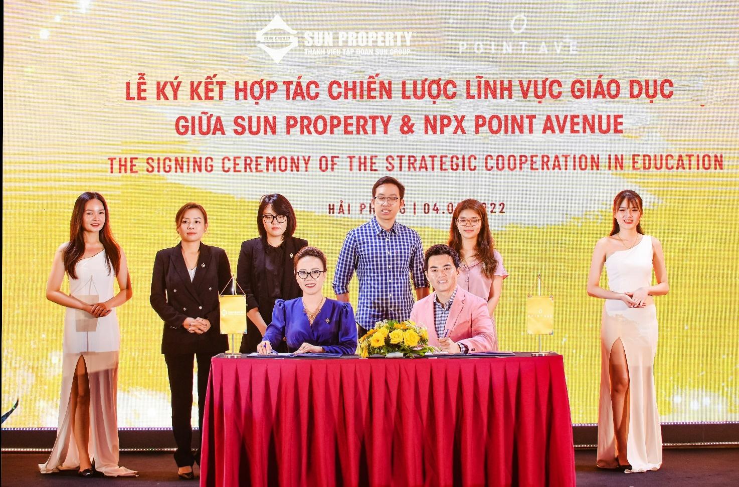 Lễ ký kết hợp tác chiến lược giữa Sun Property và NPX Point Avenue.