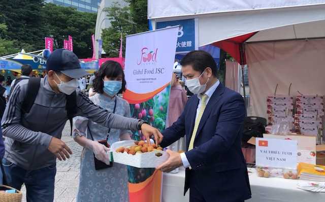 Vải tươi của Việt Nam được đông đảo người dân Nhật Bản "chờ đón" trong những năm gần đây