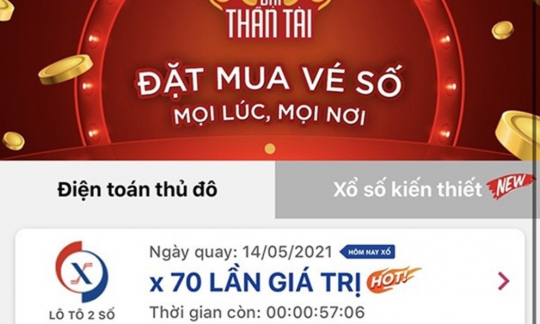 Vừa qua, Bộ Tài chính phối hợp Bộ Công an xử lý doanh nghiệp cung cấp dịch vụ “Đặt 1 ăn 70”, kết quả tính theo hai số cuối giải đặc biệt xổ số miền Bắc.