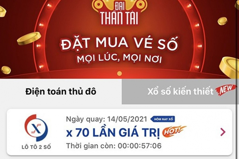 Vừa qua, Bộ Tài chính phối hợp Bộ Công an xử lý doanh nghiệp cung cấp dịch vụ “Đặt 1 ăn 70”, kết quả tính theo hai số cuối giải đặc biệt xổ số miền Bắc.
