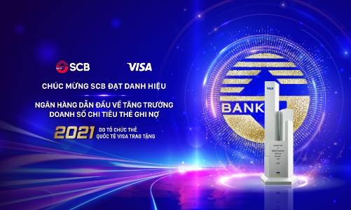 SCB dẫn đầu về tăng trưởng doanh số chi tiêu thẻ ghi nợ của Visa năm 2021