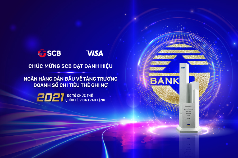SCB dẫn đầu về tăng trưởng doanh số chi tiêu thẻ ghi nợ năm 2021.