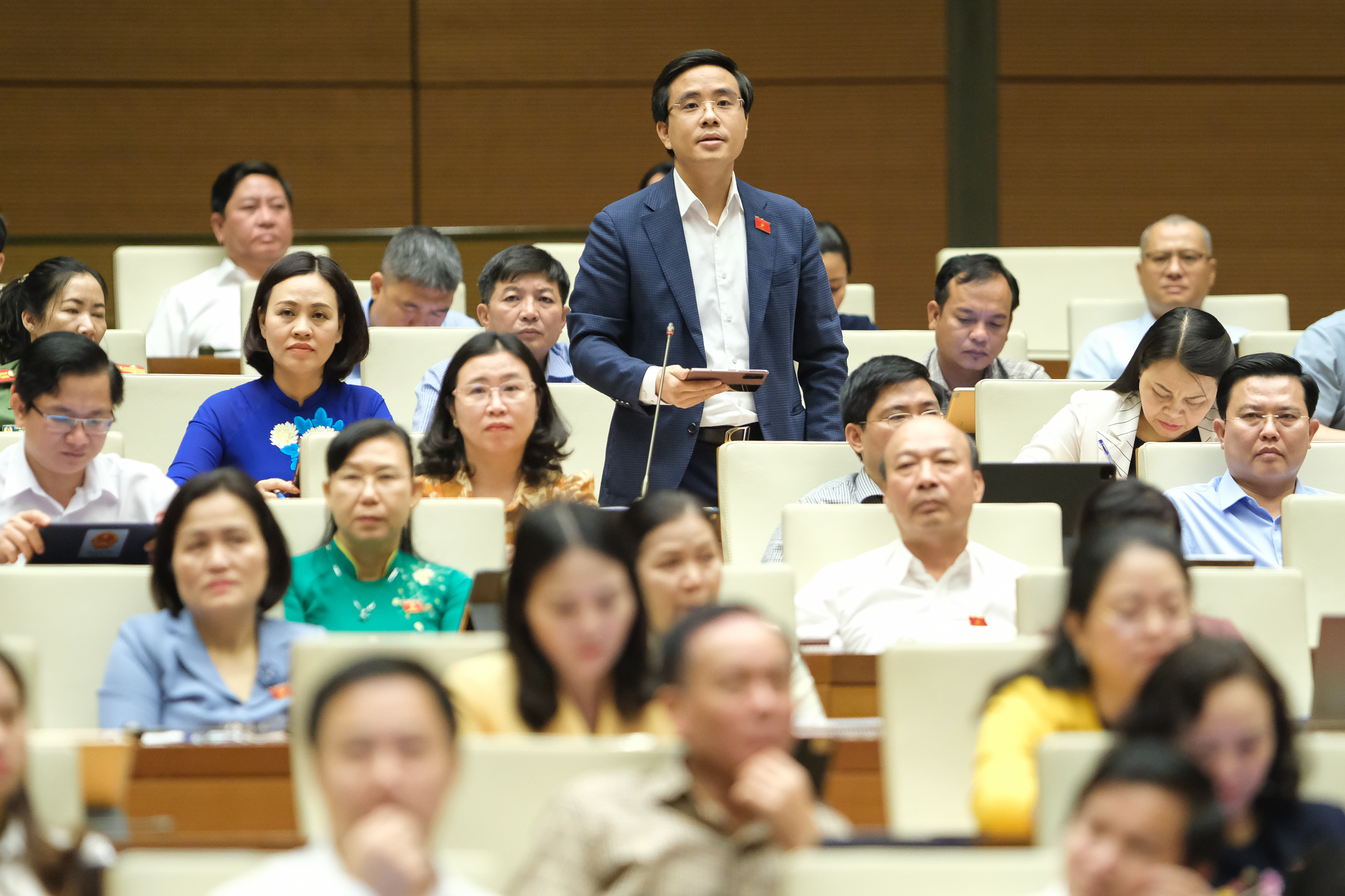 Đại biểu Quốc hội Nguyễn Thành Công, đoàn Ninh Bình. (Ảnh: Quochoi.vn).