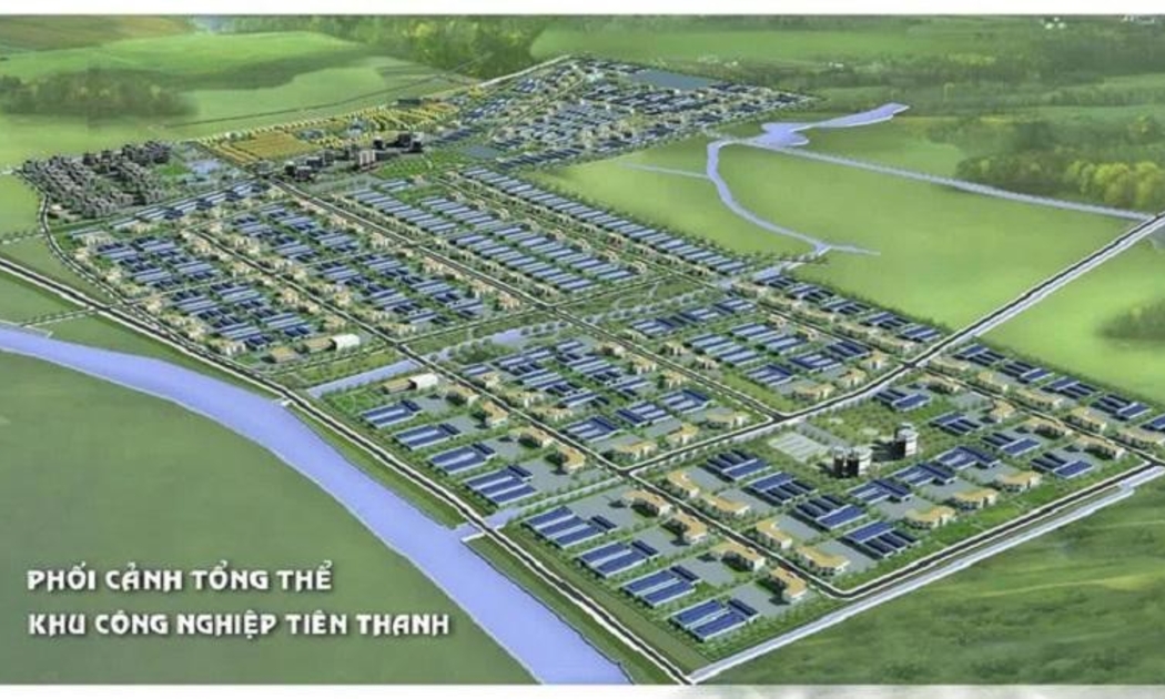 Phối cảnh khu công nghiệp Tiên Thanh, Tiên Lãng, Hải Phòng