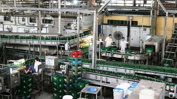 Dây chuyền sản xuất Nhà máy bia Thanh Hóa