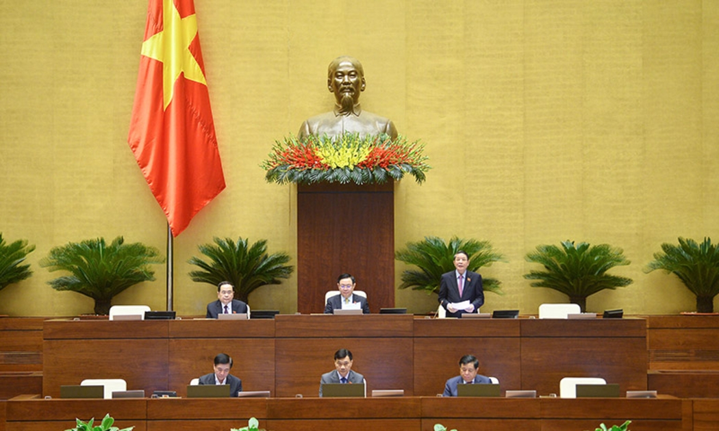 Phó Chủ tịch Quốc hội Nguyễn Đức Hải điều hành phiên họp.