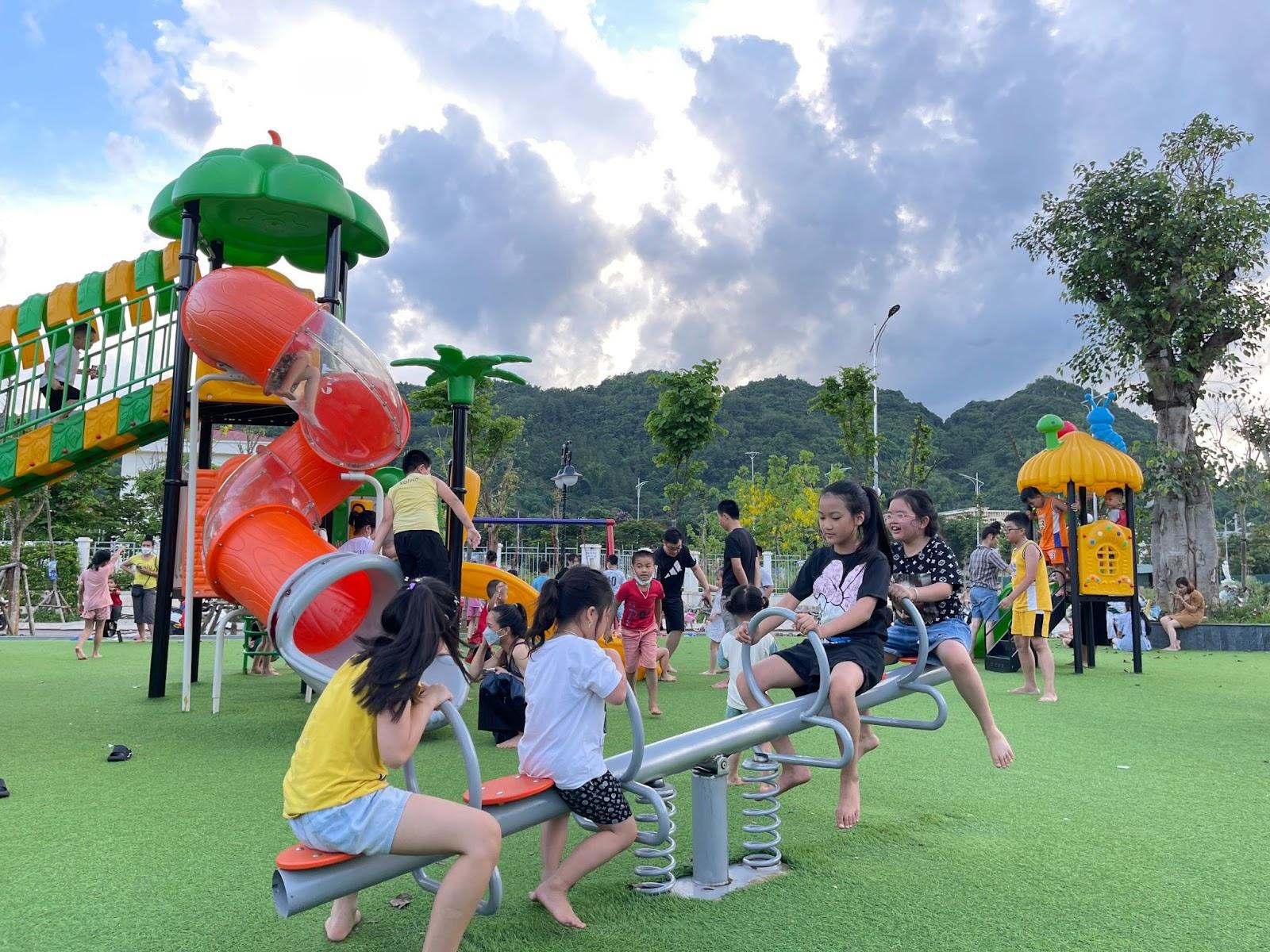 Khu vui chơi giúp trẻ nhỏ phát triển cả thể chất và trí tuệ tại Công viên Artemis.