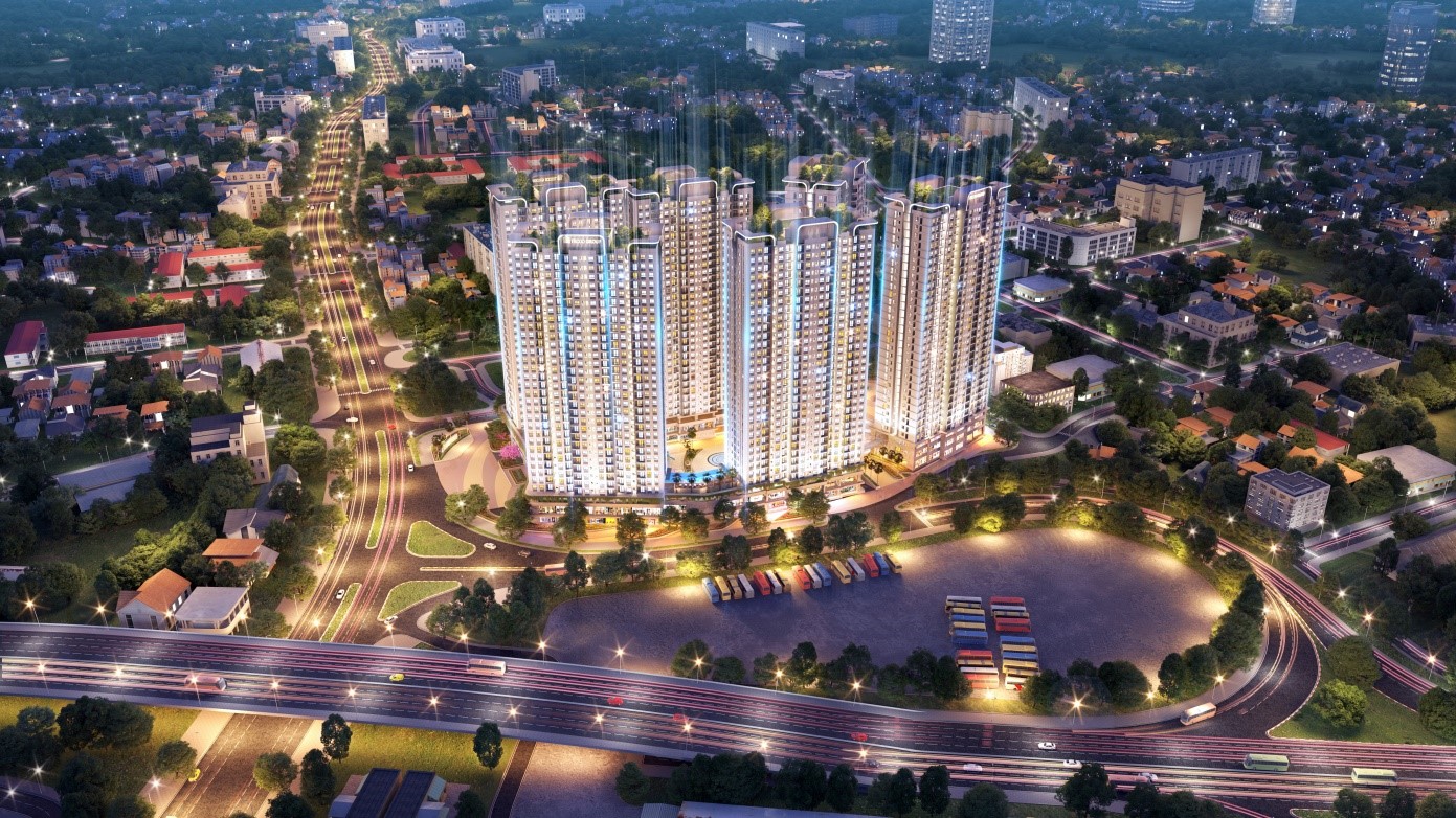 Tecco Elite City Thái Nguyên gây ấn tượng với lợi thế vị trí kết nối đa điểm.
