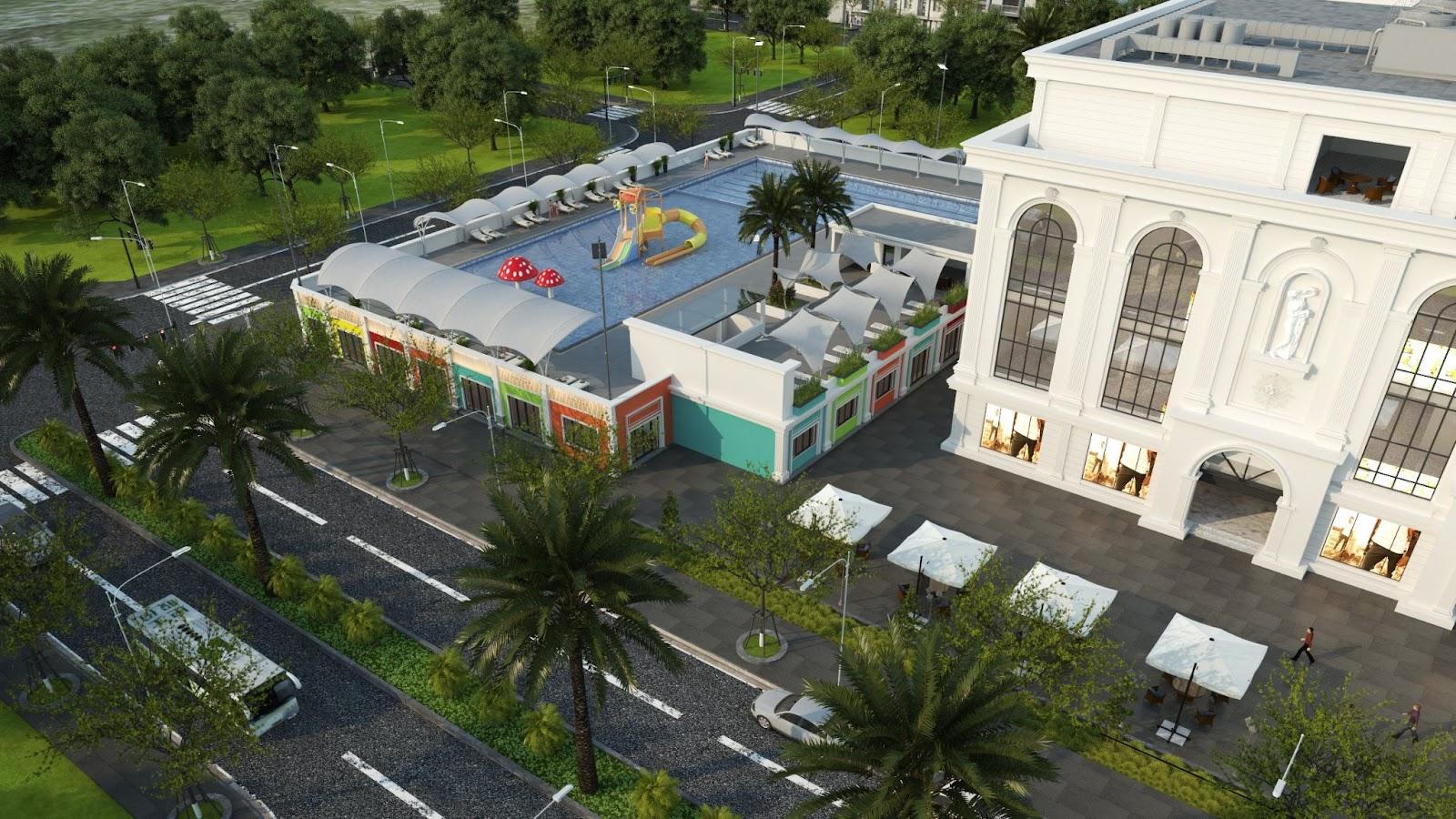 Bể bơi Aqua Pool sẽ l&agrave; nơi tổ chức c&aacute;c giải thi đấu tầm cỡ, ươm mầm t&agrave;i năng cho c&aacute;c giải đấu chuy&ecirc;n nghiệp của tỉnh v&agrave; th&agrave;nh phố.