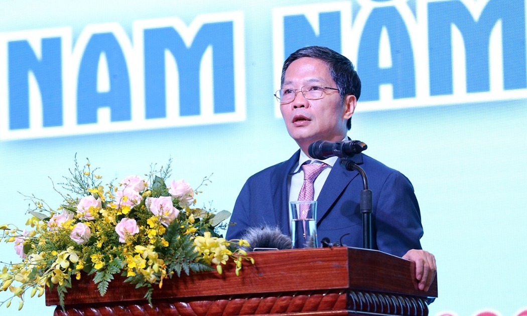 Đồng chí Trần Tuấn Anh, Ủy viên Bộ Chính trị, Trưởng ban Kinh tế Trung ương, phát biểu khai mạc Diễn đàn.