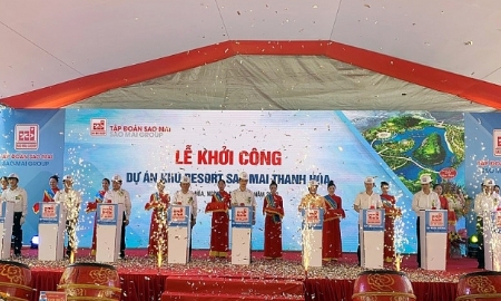 Lễ khởi công dự án Sao Mai resort tại xã Thọ Lâm, Thọ Xuân, Thanh Hóa