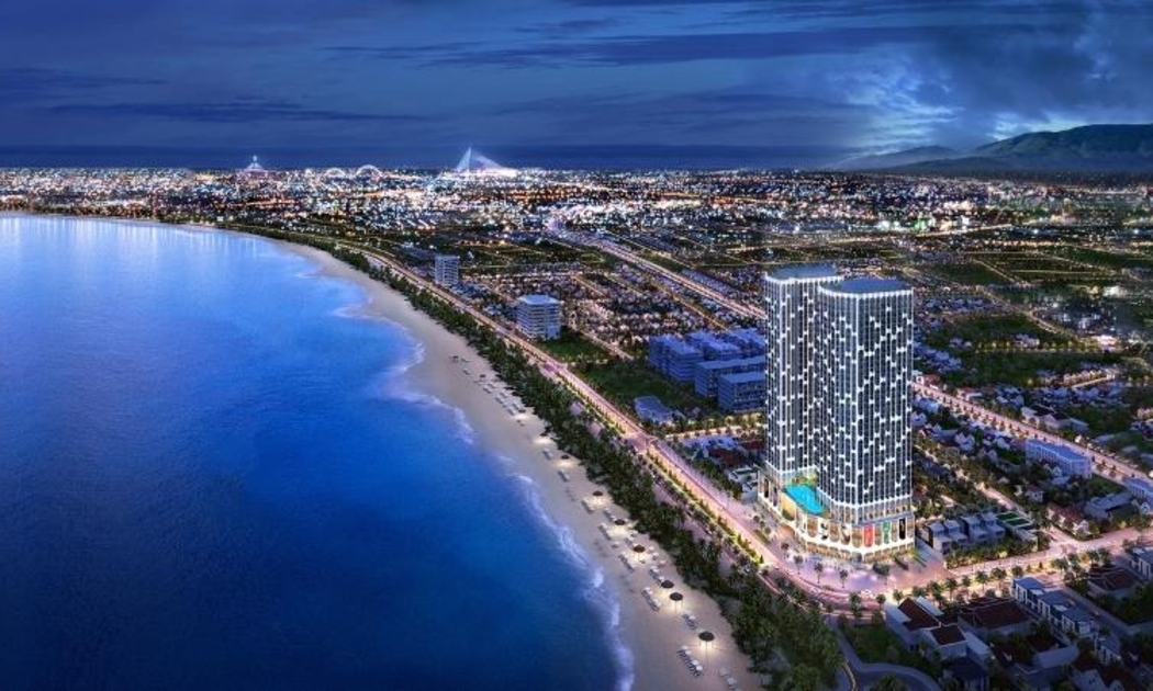 Asiana Đà Nẵng tọa lạc trên mặt tiền cung đường biển xanh Nguyễn Tất Thành, một trong những cung đường ven biển đẹp nhất Việt Nam.