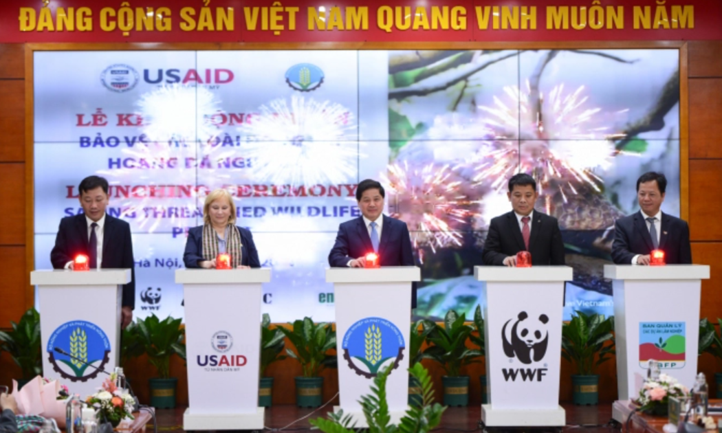 Lễ khởi động Dự án bảo vệ động vật hoang dã.