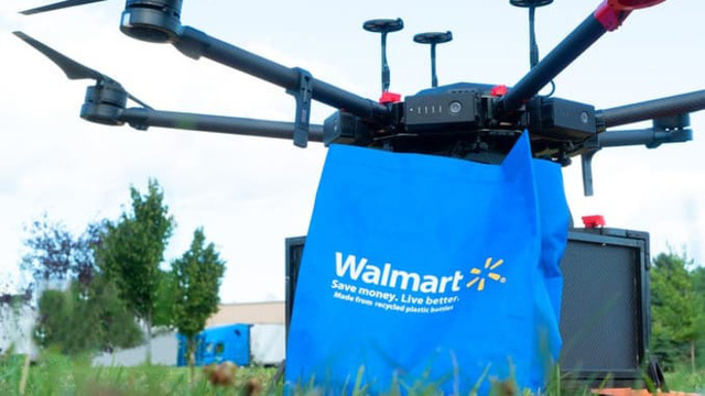 Walmart dùng máy bay không người lái để giao hàng