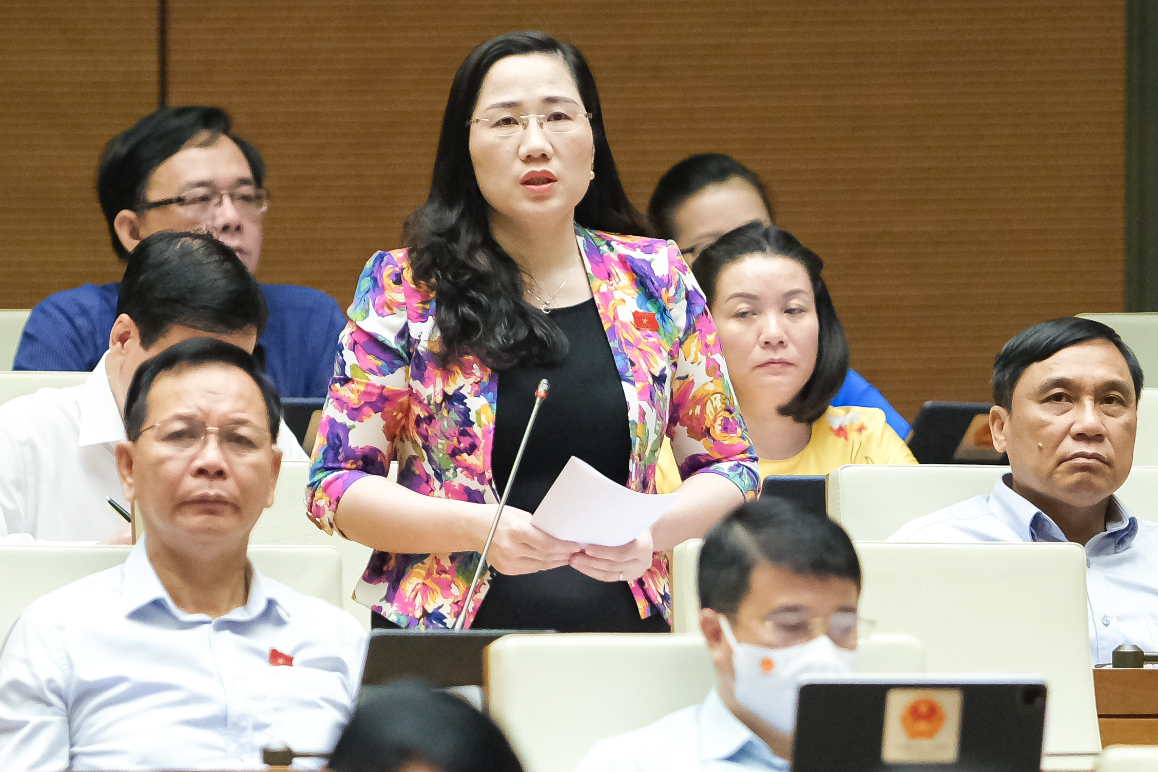Đại biểu Nguyễn Thị Thủy, Đoàn Đại biểu Quốc hội tỉnh Bắc Kạn. Ảnh - Quochoi.vn. 