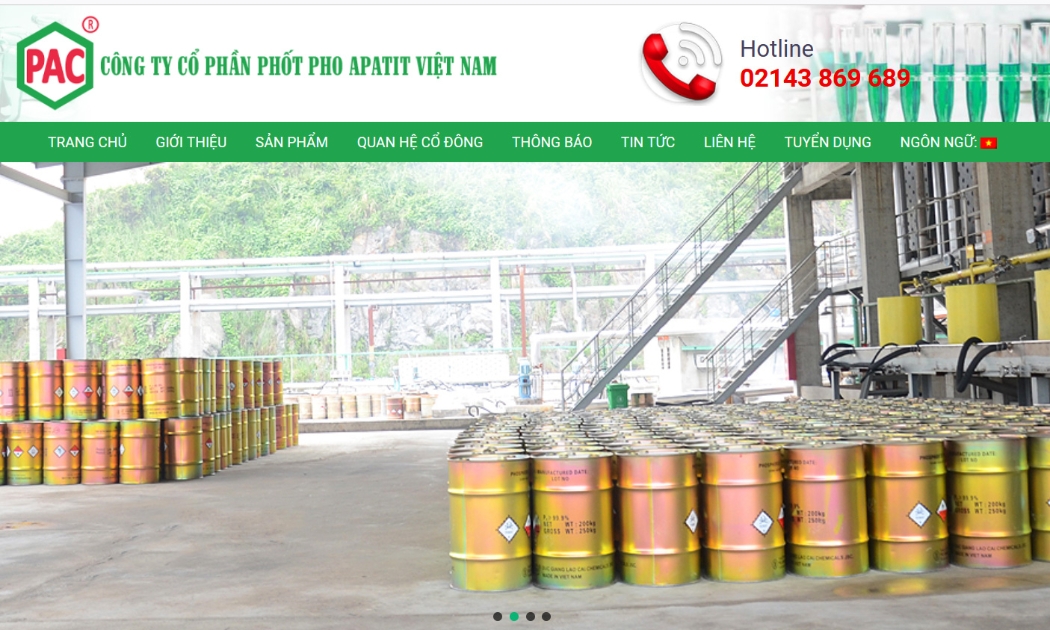 Trang web của Công ty.